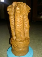 II Prize-Clay Modelling( Ashoka Emblem) by Johan Sebi and Kuvam