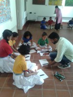 ART WORKSHOP HELD AT DAVID HALL, FORT KOCHI